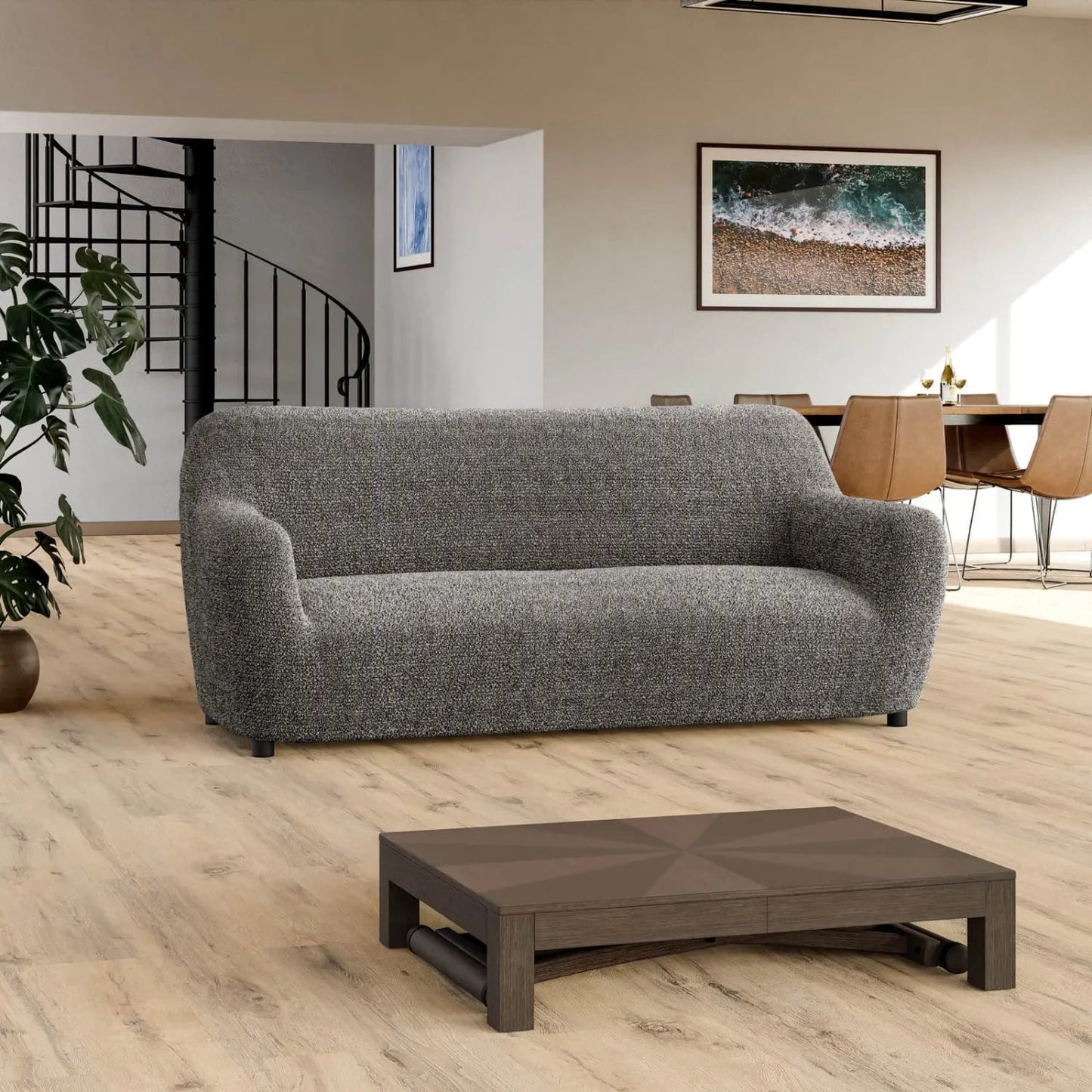 3 - Seater Sofa Slipcover - Printed Microfiber Collection - Lexians