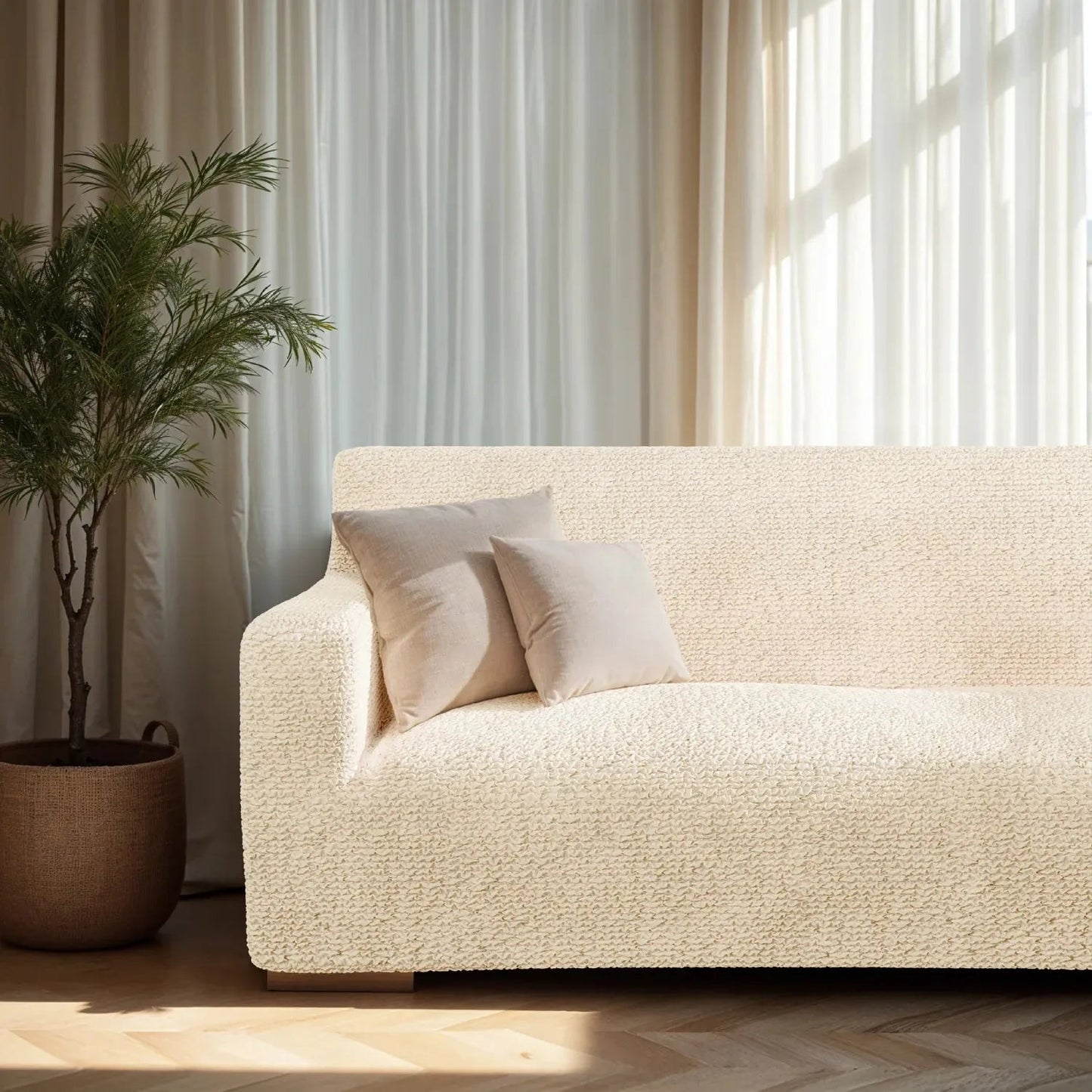 3 - Seater Stretch Sofa Slipcover for Microfiber Couch - Lexians