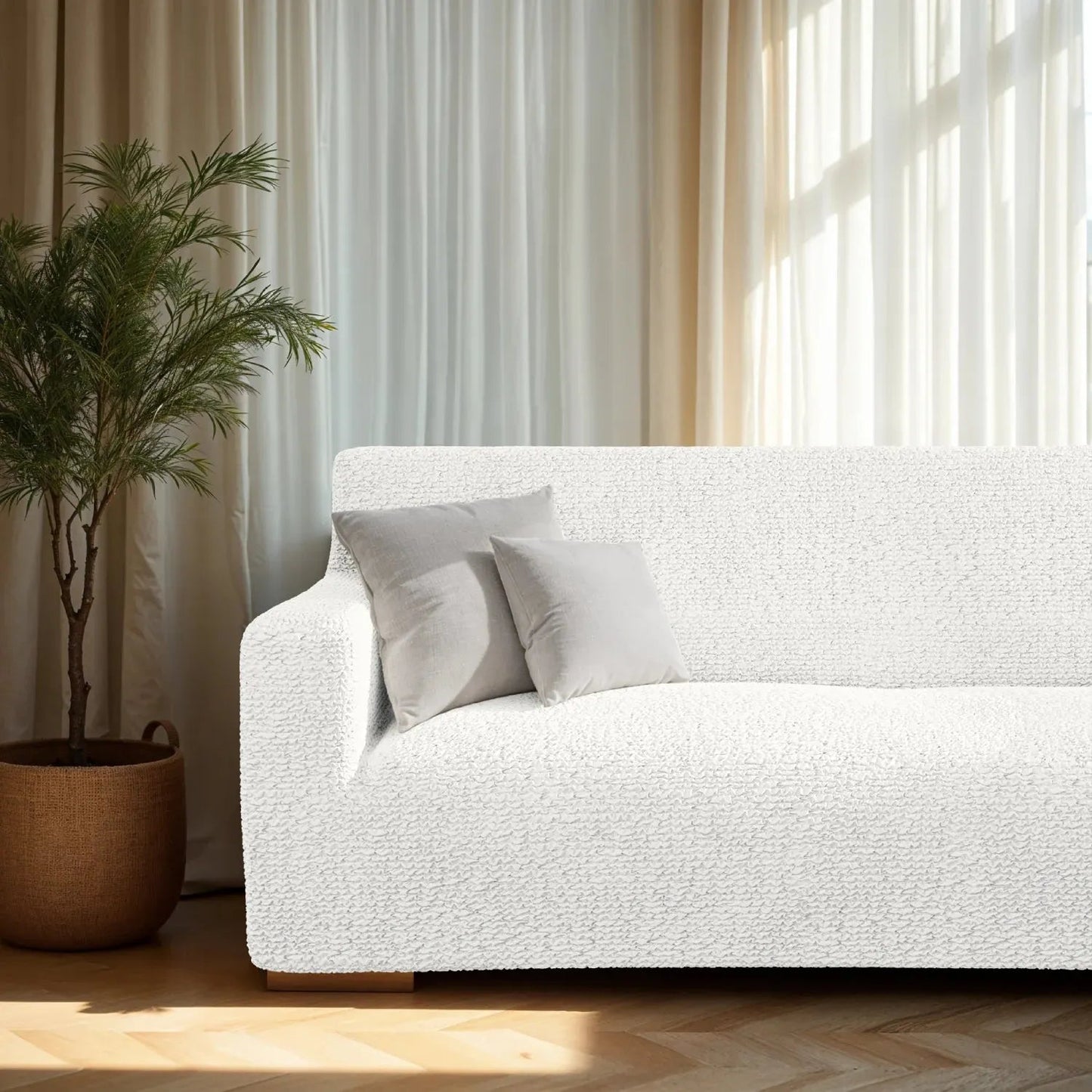 3 - Seater Stretch Sofa Slipcover for Microfiber Couch - Lexians