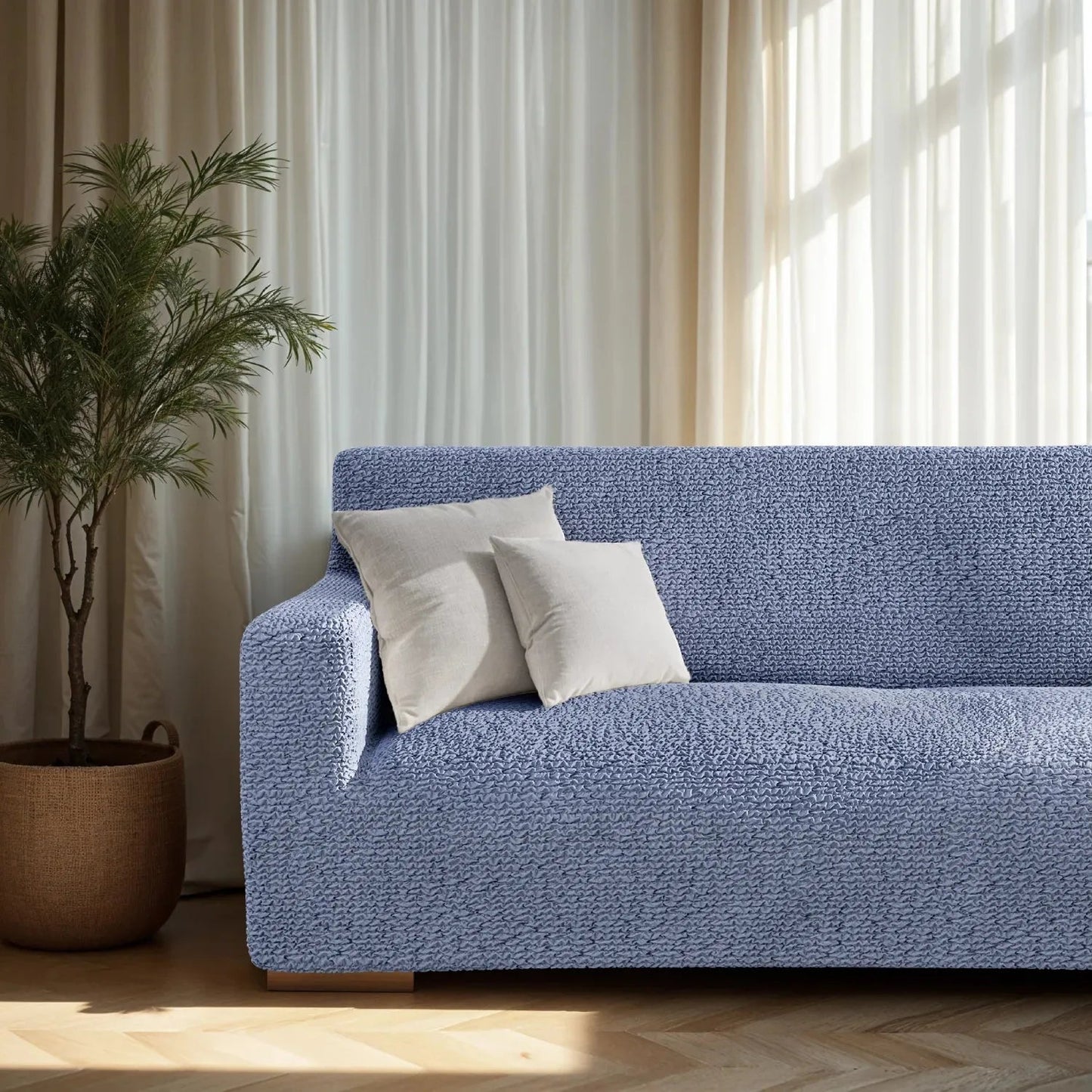 3 - Seater Stretch Sofa Slipcover for Microfiber Couch - Lexians