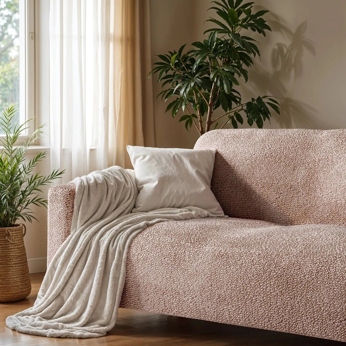 3 - Seater Stretch Sofa Slipcover for Microfiber Couch - Lexians