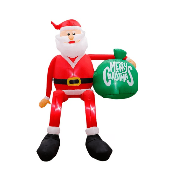 8FT LED Climbing Santa Inflatable for Outdoor Christmas - Lexians