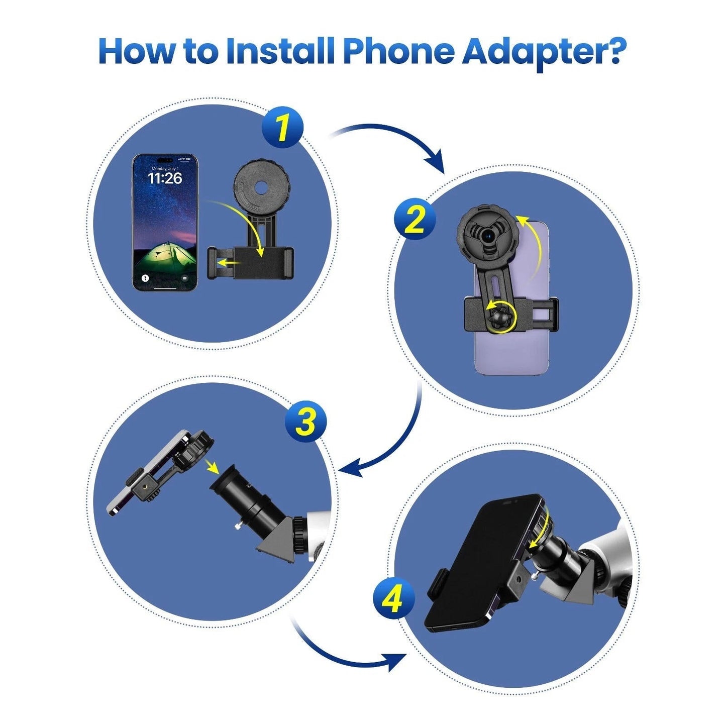 Advanced Stargazing Telescope with Star Tracking App for Adults - Lexians