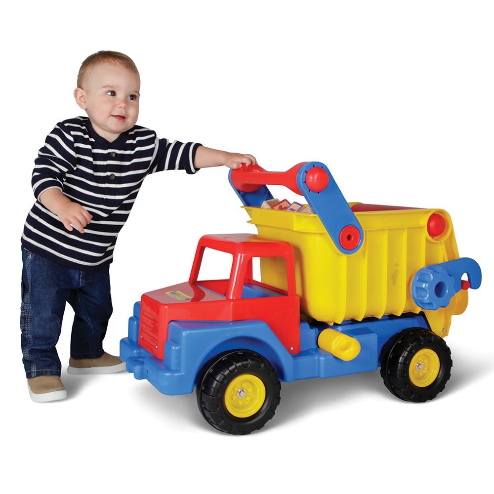 Award Winning Children's Dump Truck Toy with Steel Axles - Lexians