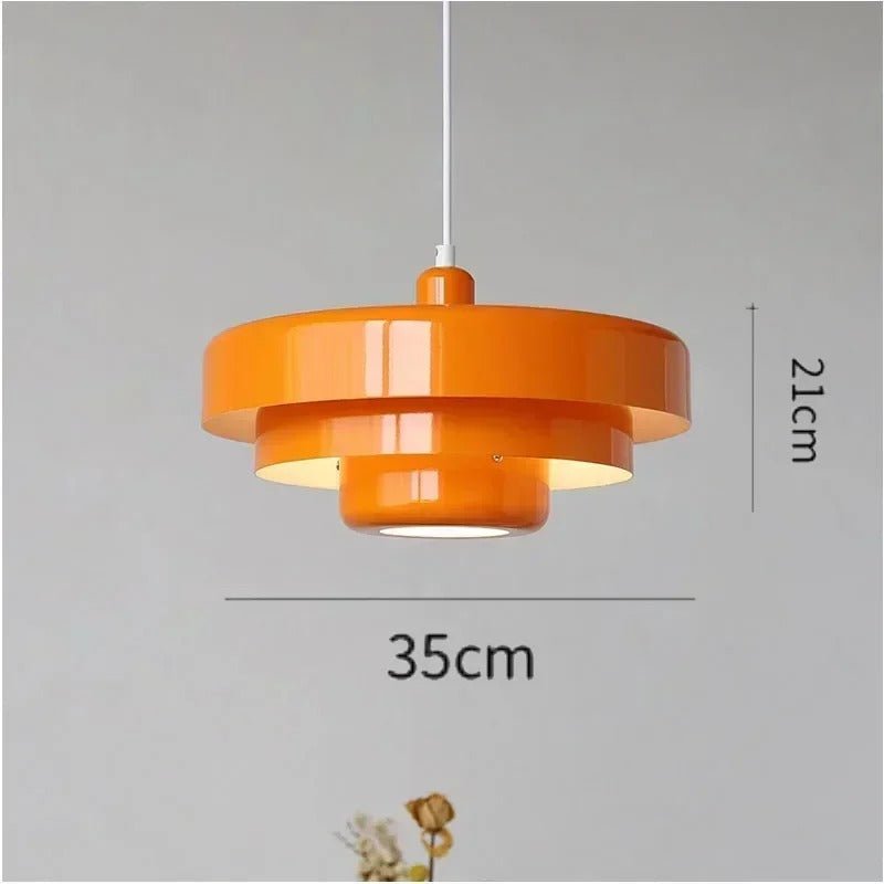 Bauhaus Metal LED Pendant Light - Bold and Vibrant Design - Lexians