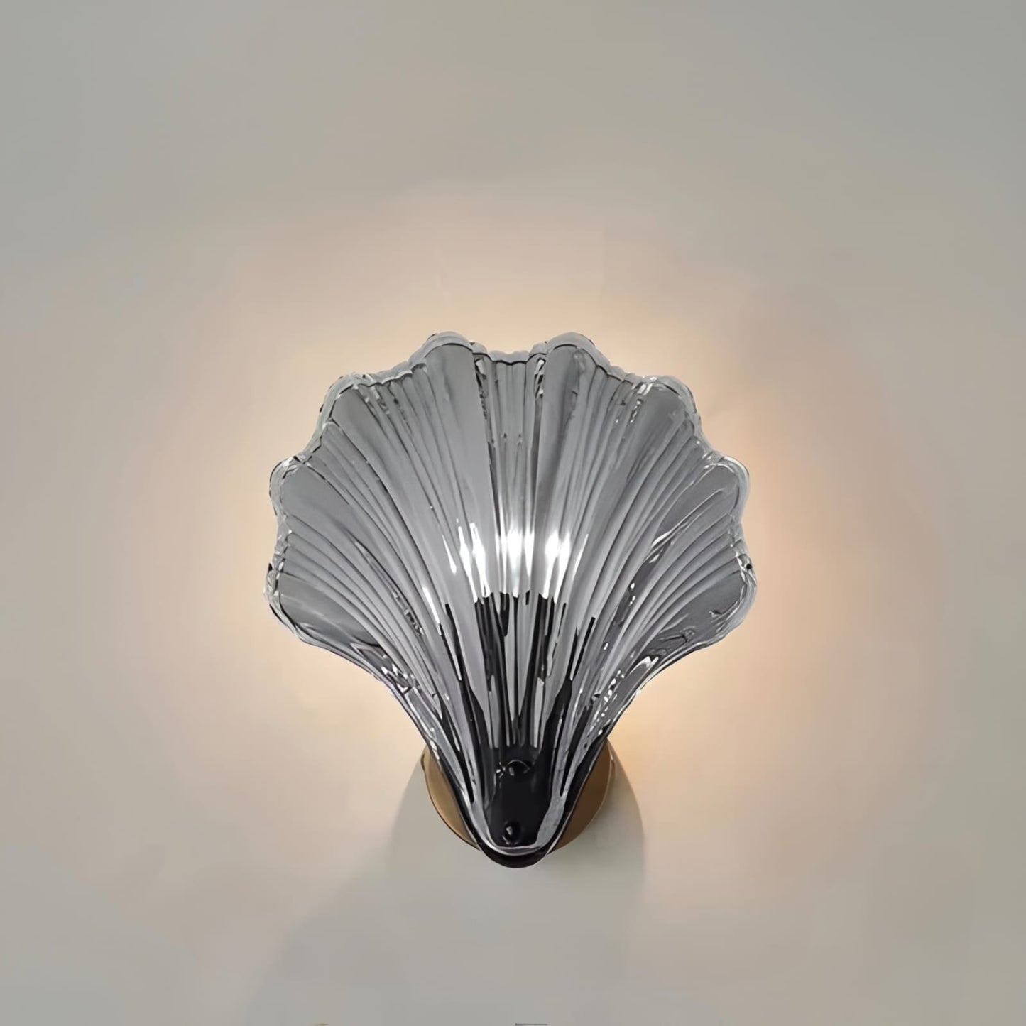 Coastal Shell Wall Sconce – Elegant Glass Wall Light - Lexians