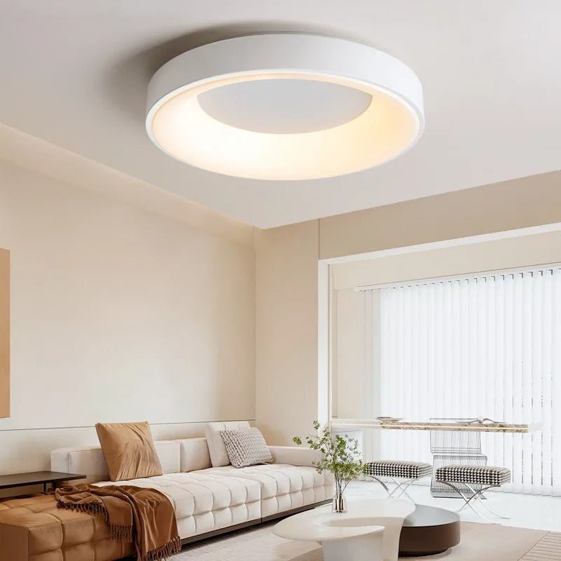 Contemporary Circular Metal LED Ceiling Light - Lexians