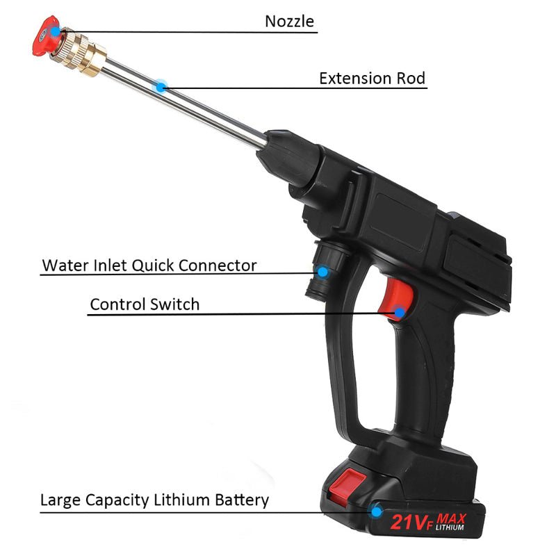 Cordless High Pressure Washer with Dual Batteries - Lexians