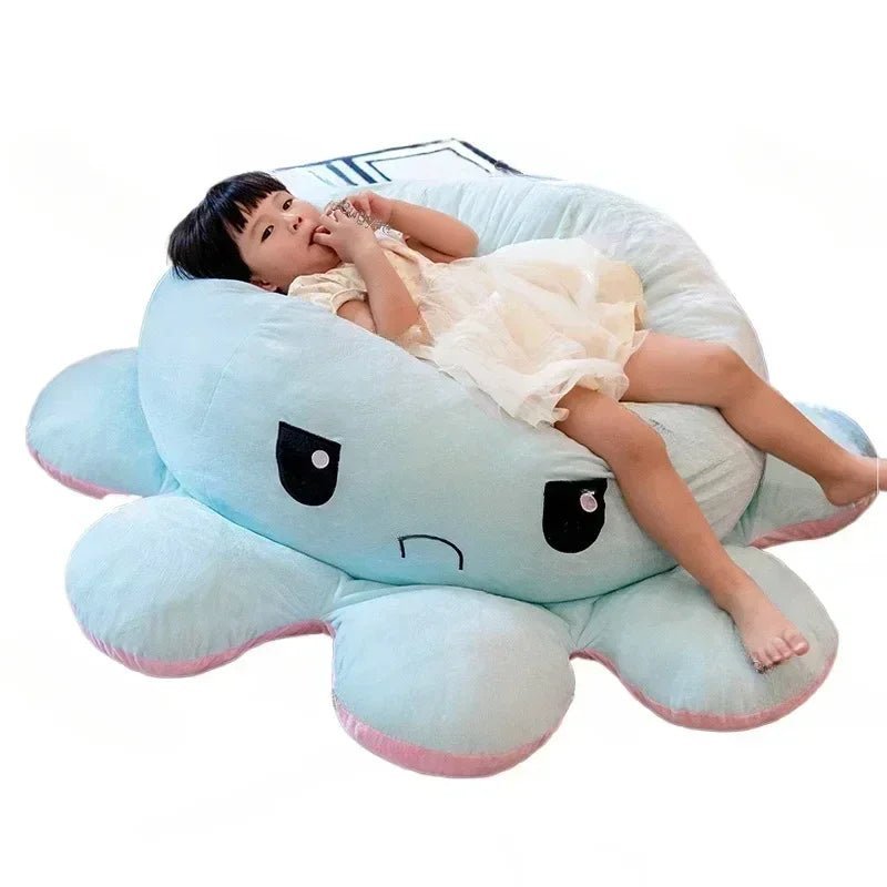 Giant Reversible Octopus Plush for Kids – Mood Changing Toy - Lexians