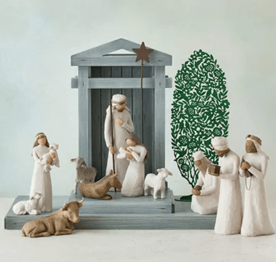 Handcrafted Nativity Set - 20 Piece Christmas Collection - Lexians