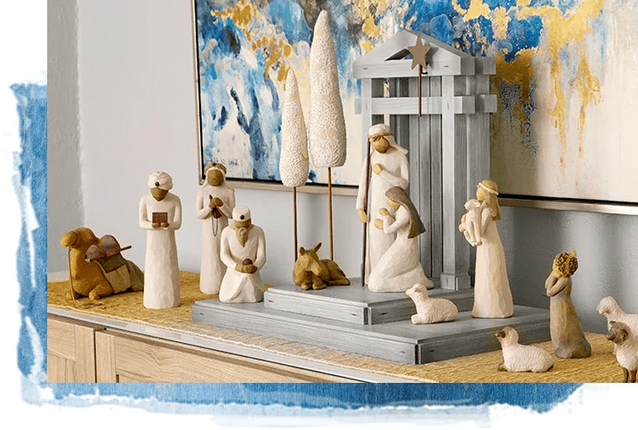 Handcrafted Nativity Set - 20 Piece Christmas Collection - Lexians