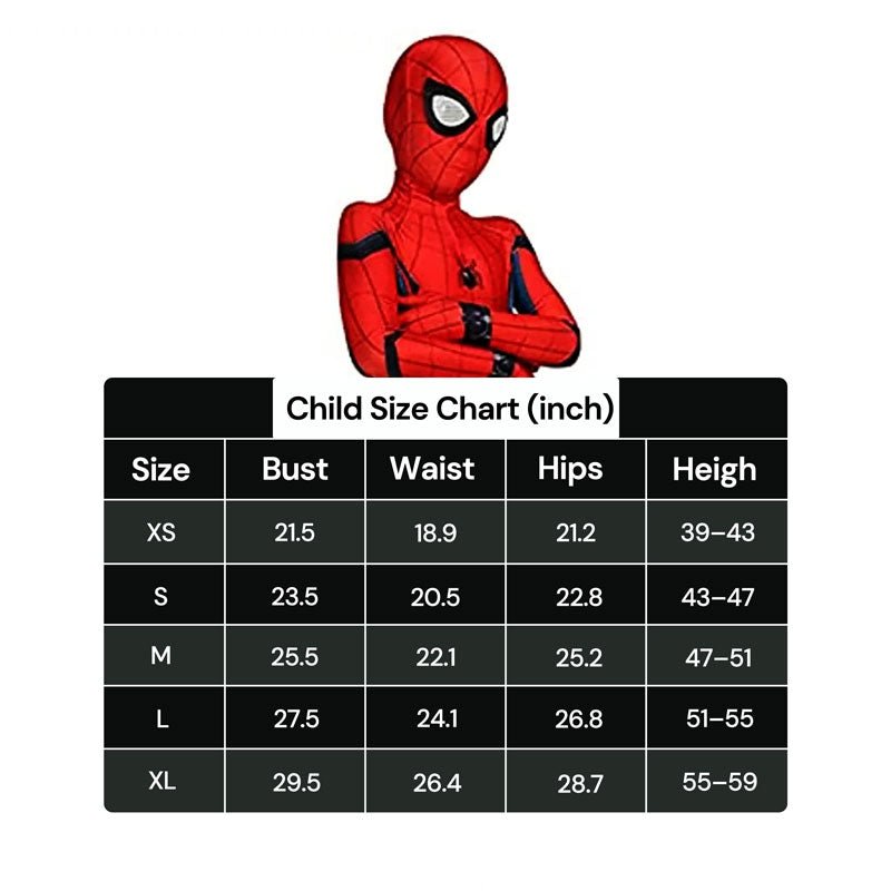 Kids' Spider Halloween Costume Jumpsuit and Mask - Lexians