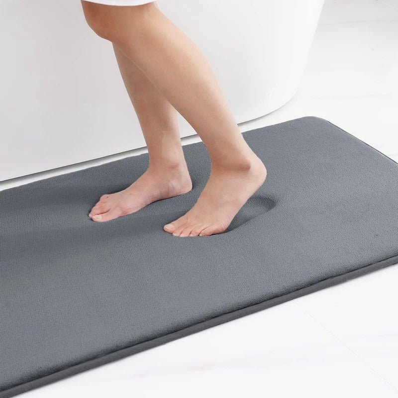 Luxurious Velvet Anti - Slip Bath Mat with Memory Foam - Lexians