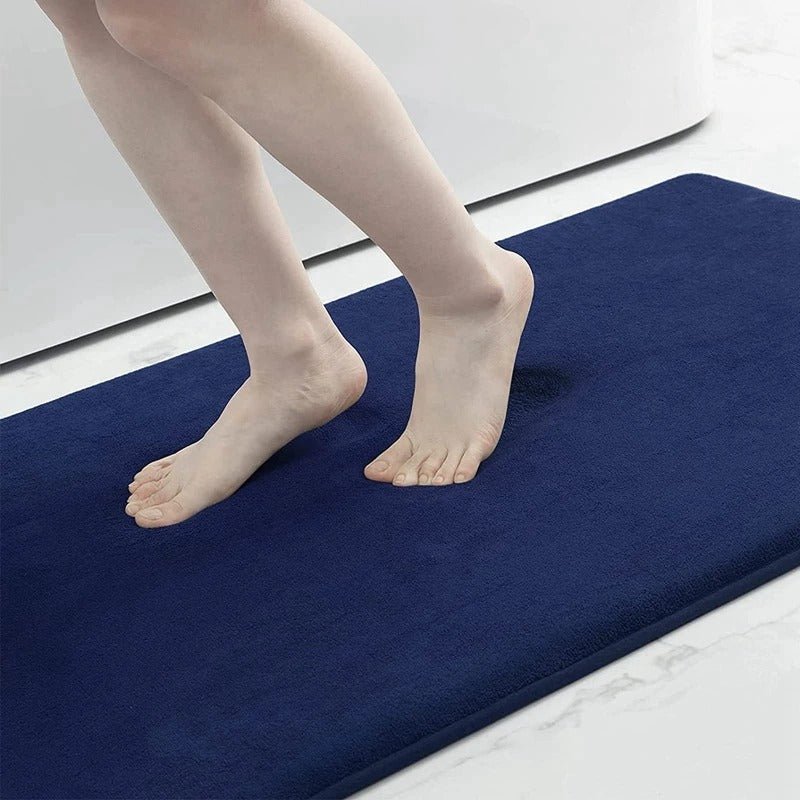 Luxurious Velvet Anti - Slip Bath Mat with Memory Foam - Lexians