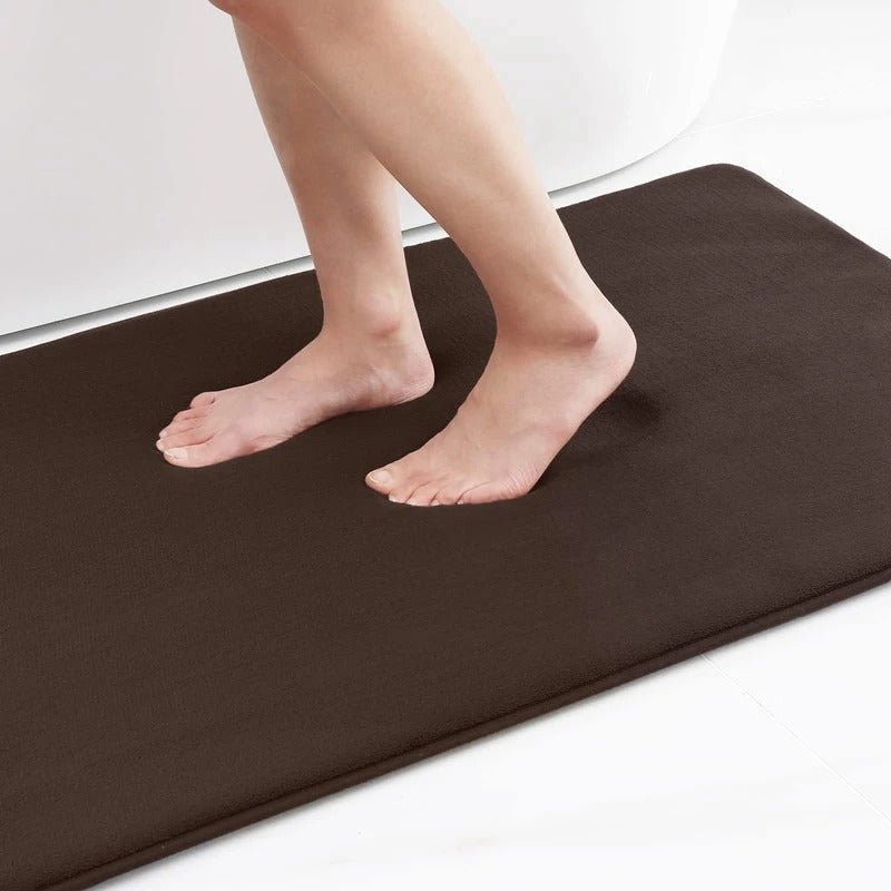 Luxurious Velvet Anti - Slip Bath Mat with Memory Foam - Lexians