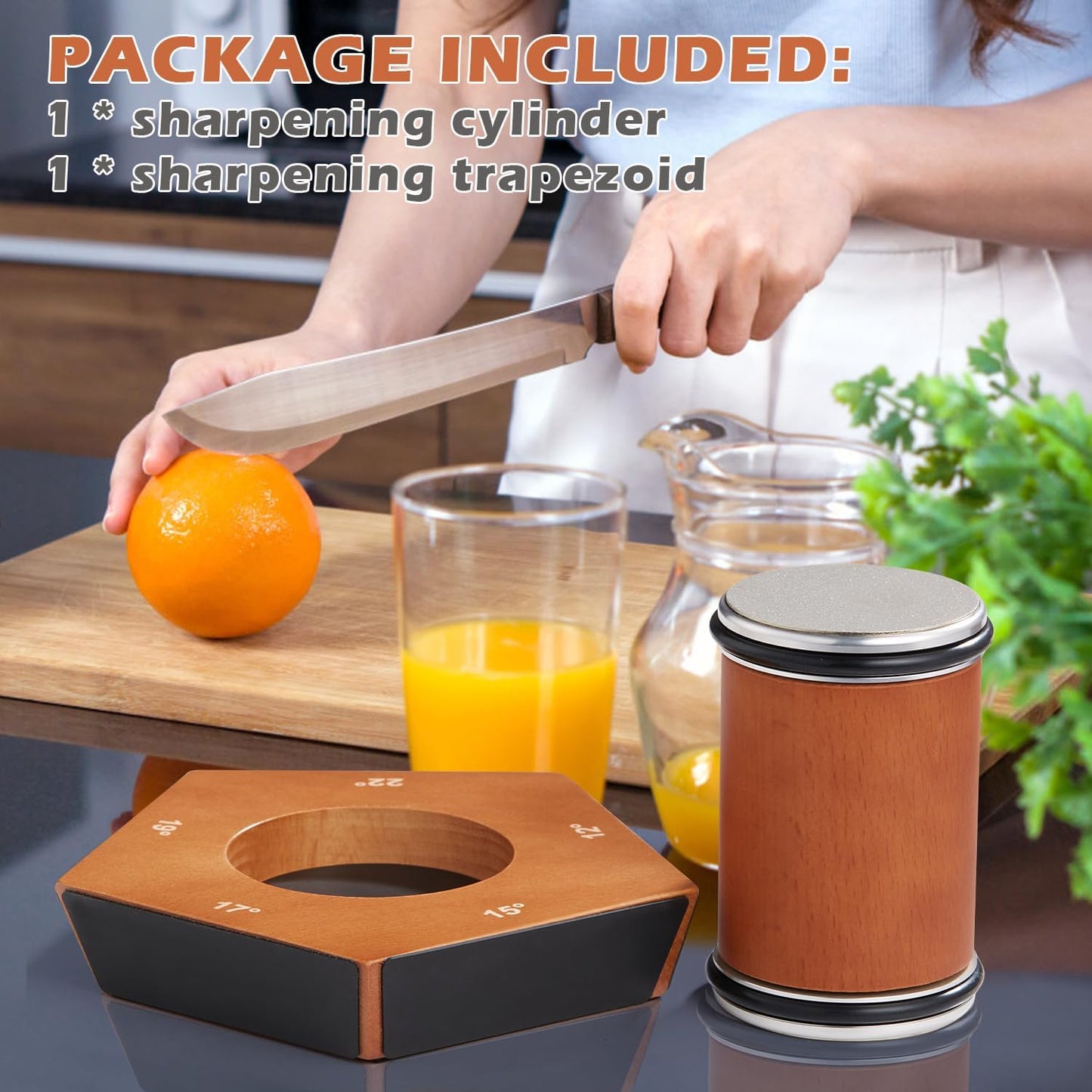 Manual Diamond Roll Knife Sharpener for Precision Cutlery - Lexians