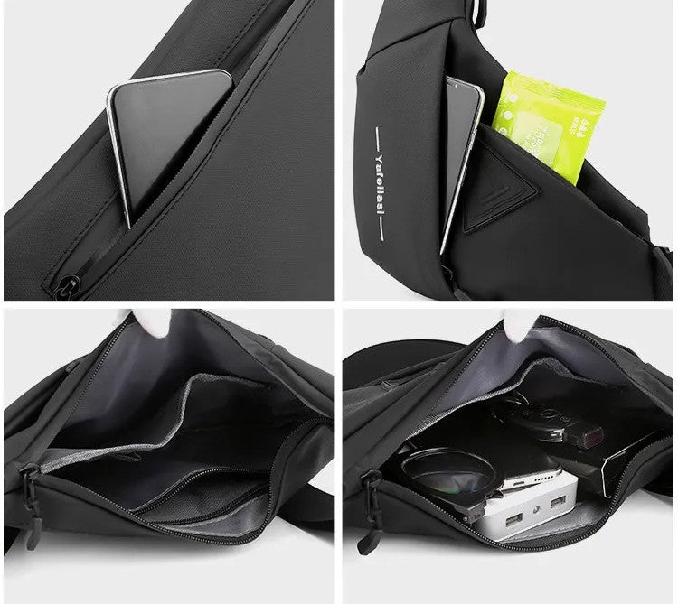 Men's Anti - Theft Crossbody Sling Bag - Secure Travel Essential - Lexians
