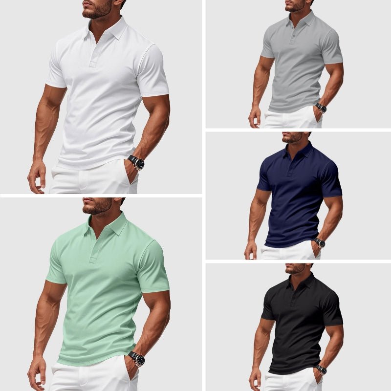 Men's Azure Crest Performance Polo Shirt - Lexians