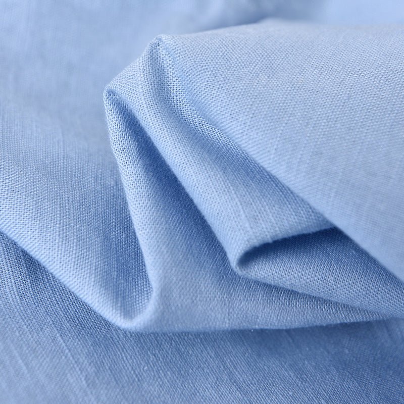 Men's Casual Linen Shirt with Chest Pocket - Lexians