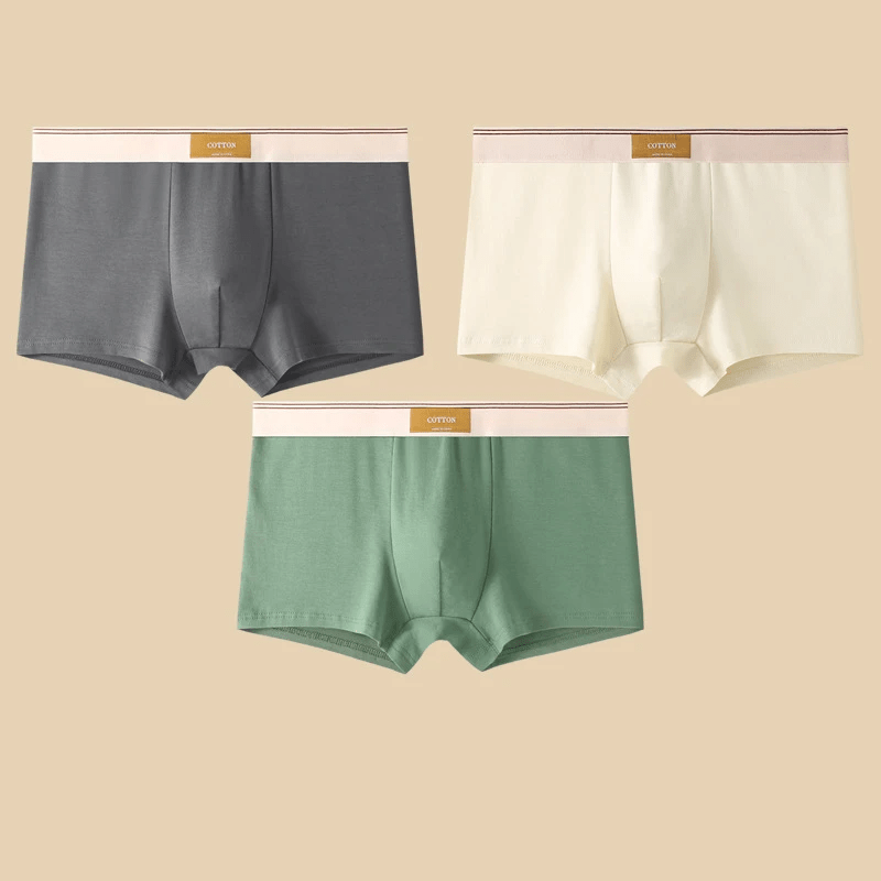 Men's Cotton Boxer Brief Set - Sweat - Wicking & No - Roll Comfort - Lexians