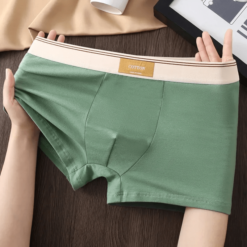 Men's Cotton Boxer Brief Set - Sweat - Wicking & No - Roll Comfort - Lexians