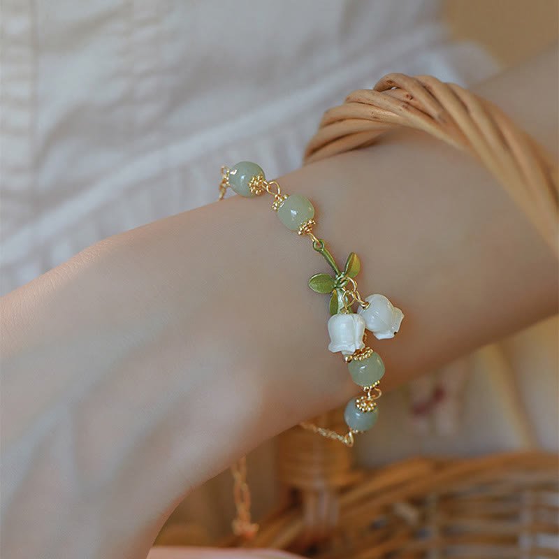 Men's Green Jade Bead Prosperity Bracelet for Wealth & Luck - Lexians