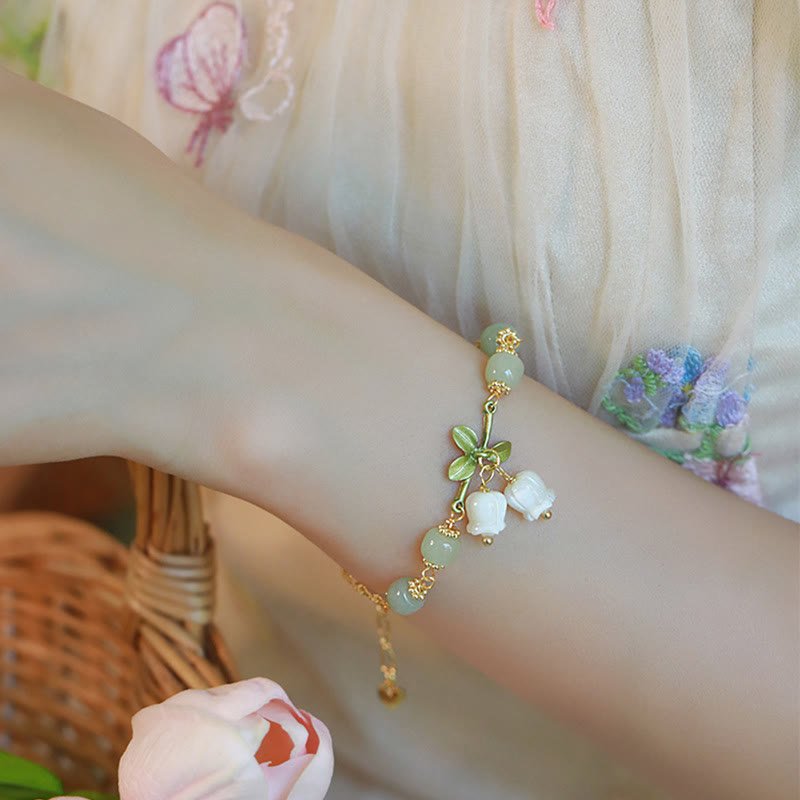 Men's Green Jade Bead Prosperity Bracelet for Wealth & Luck - Lexians
