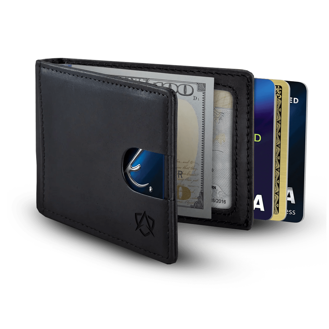 Men's Leather Wallet for Quick Card Access and RFID Safety - Lexians