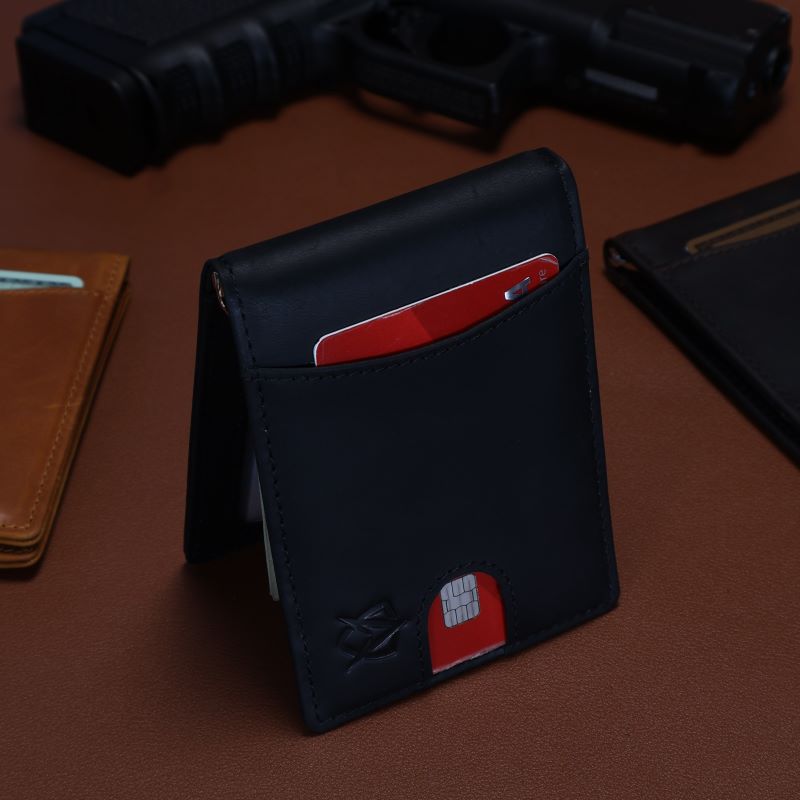 Men's Leather Wallet for Quick Card Access and RFID Safety - Lexians