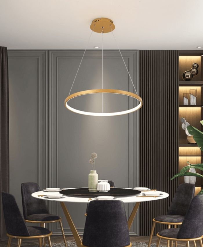 Modern LED Adjustable Ring Chandelier - Lexians