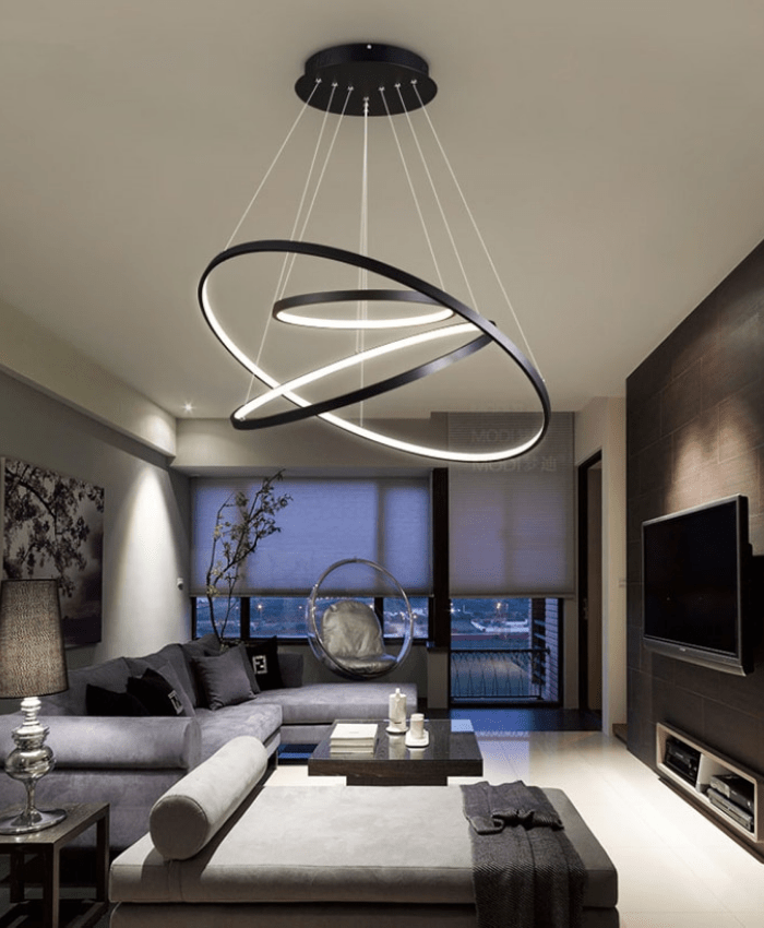 Modern LED Adjustable Ring Chandelier - Lexians