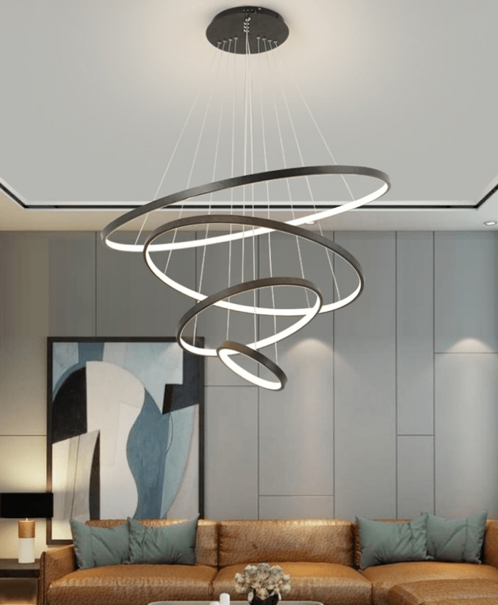 Modern LED Adjustable Ring Chandelier - Lexians