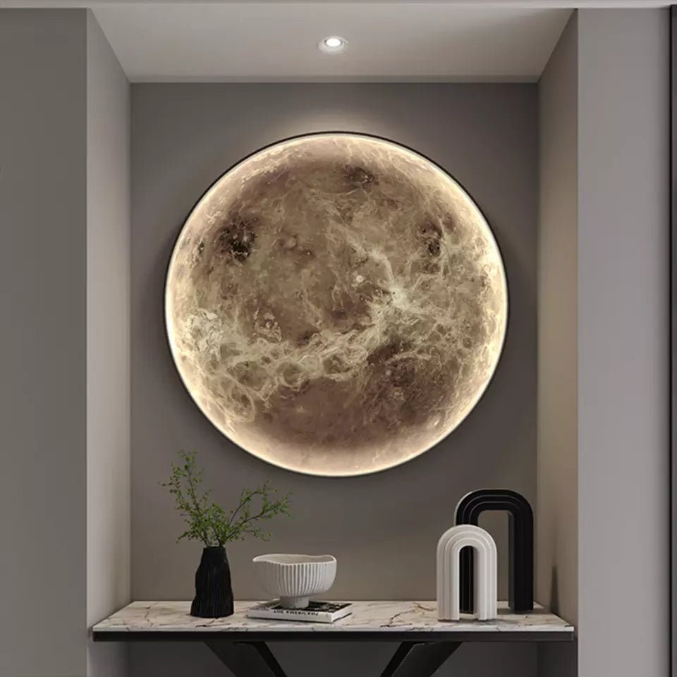 Modern Lunar LED Wall Lamp for Cozy Nights - Lexians
