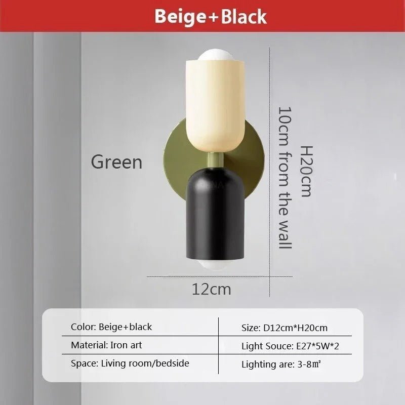 Modern Nordic Double Head LED Wall Lamp - Lexians