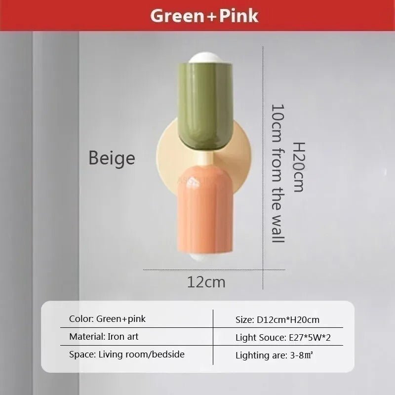 Modern Nordic Double Head LED Wall Lamp - Lexians