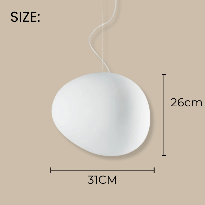 Modern White Glass Globe Pendant Light for Home Decor - Lexians
