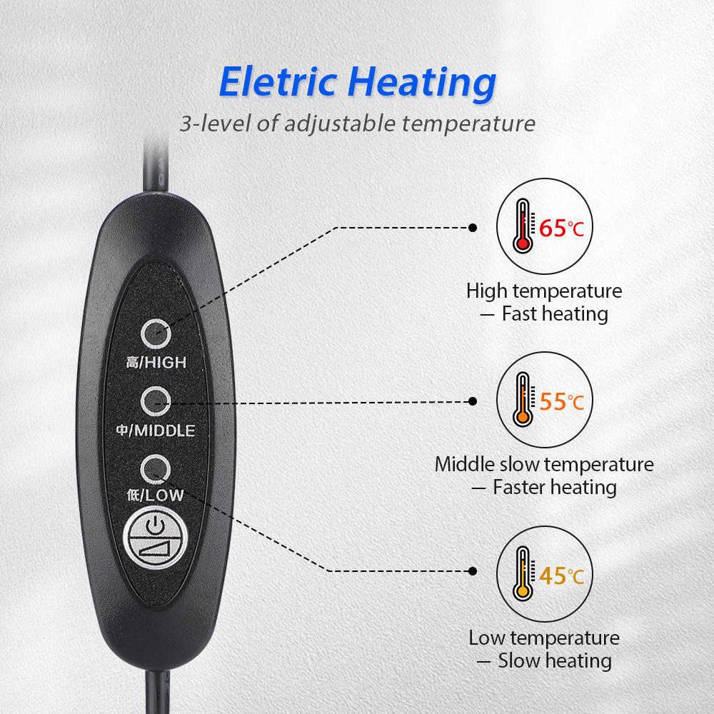 Neck Stretcher Traction Device with heat, adjustable heights; ergonomic design, precision pressure points for neck pain relie