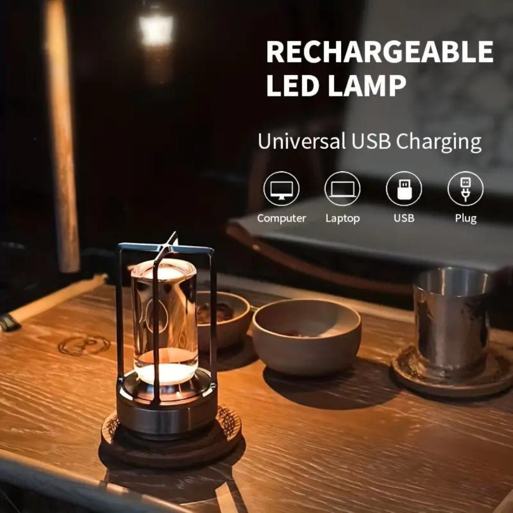 Nordic Crystal Lantern Lamp - Cordless & Rechargeable - Lexians