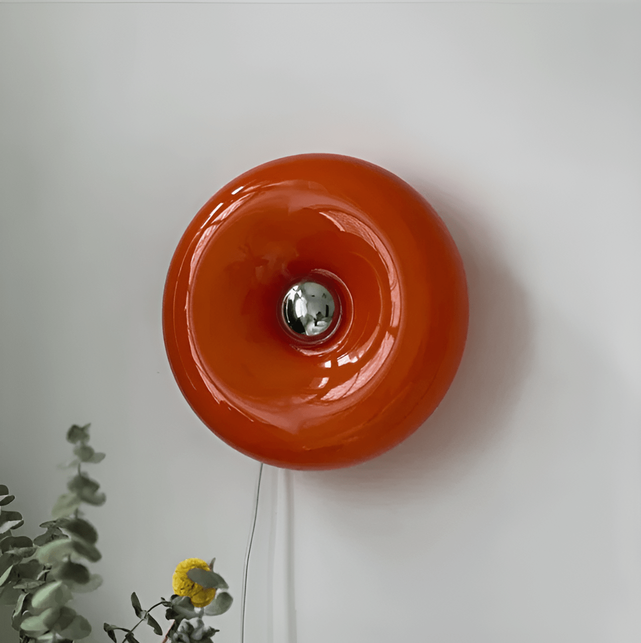 Orange Donut - Shaped LED Wall & Table Lamp for Versatile Decoration - Lexians