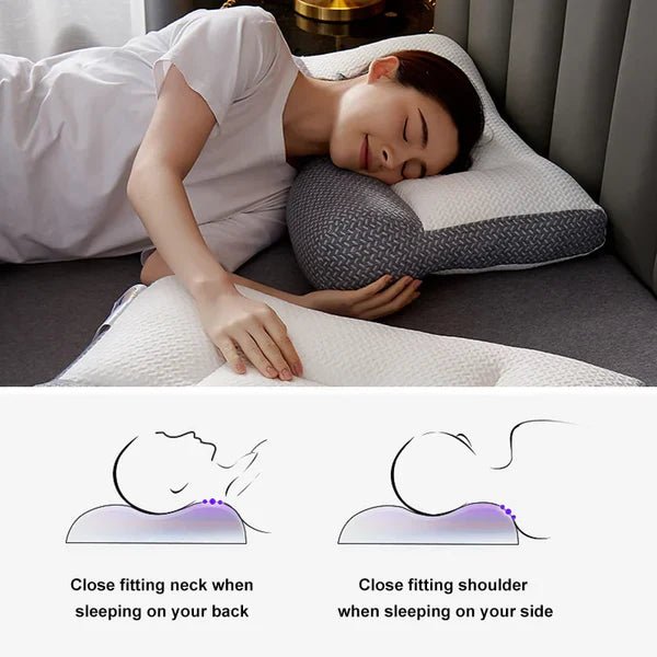Orthopedic Neck Pillow for Enhanced Sleep Comfort - Lexians