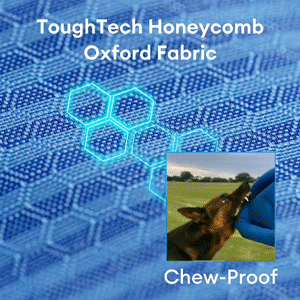 Orthopedic waterproof large dog bed with raised edges, honeycomb fabric. Ideal for comfort and dry sleep.