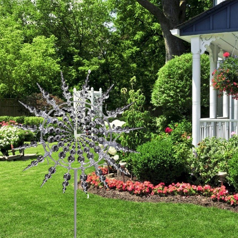 Outdoor Anti - Rust Metal Windmill - Kinetic Garden Spinner - Lexians