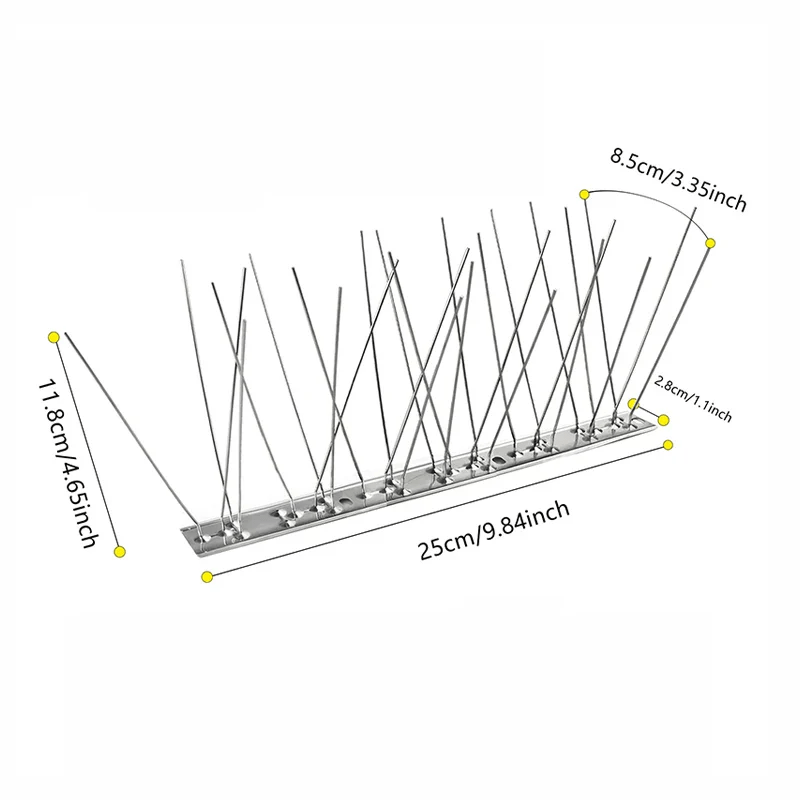 Outdoor Stainless Steel Bird Repeller Spikes - Lexians