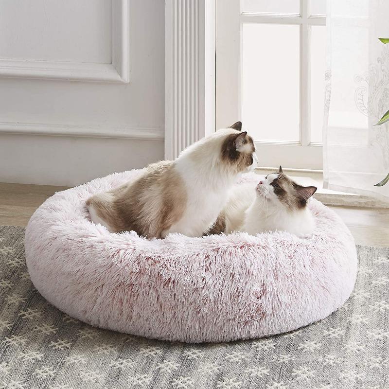 Plush Calming Cat Bed for Ultimate Feline Comfort - Lexians
