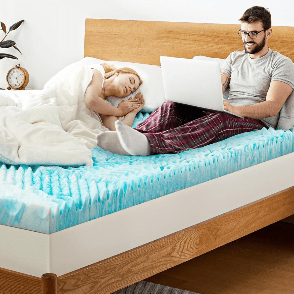 Premium Cooling Foam Mattress Topper for Enhanced Sleep - Lexians
