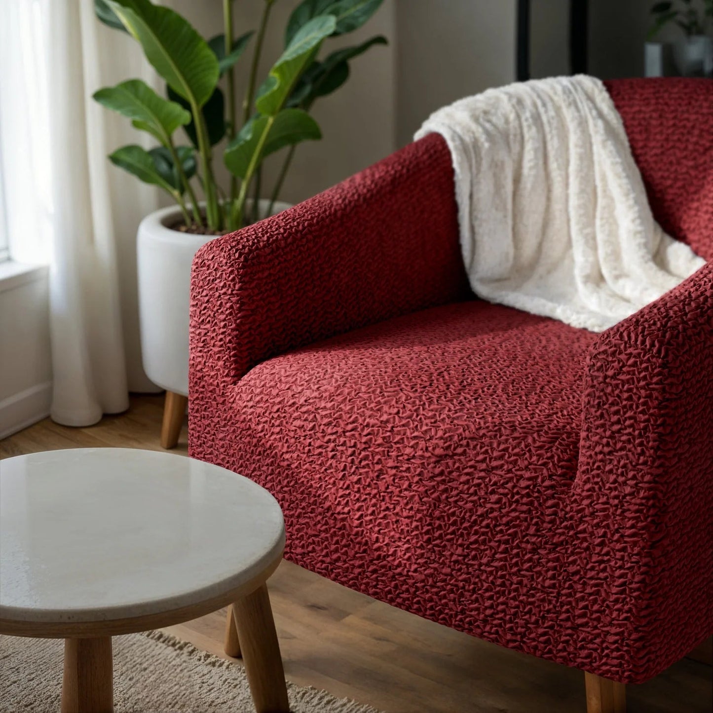 Premium Microfiber Barrel Chair Slipcover for All Genders - Lexians