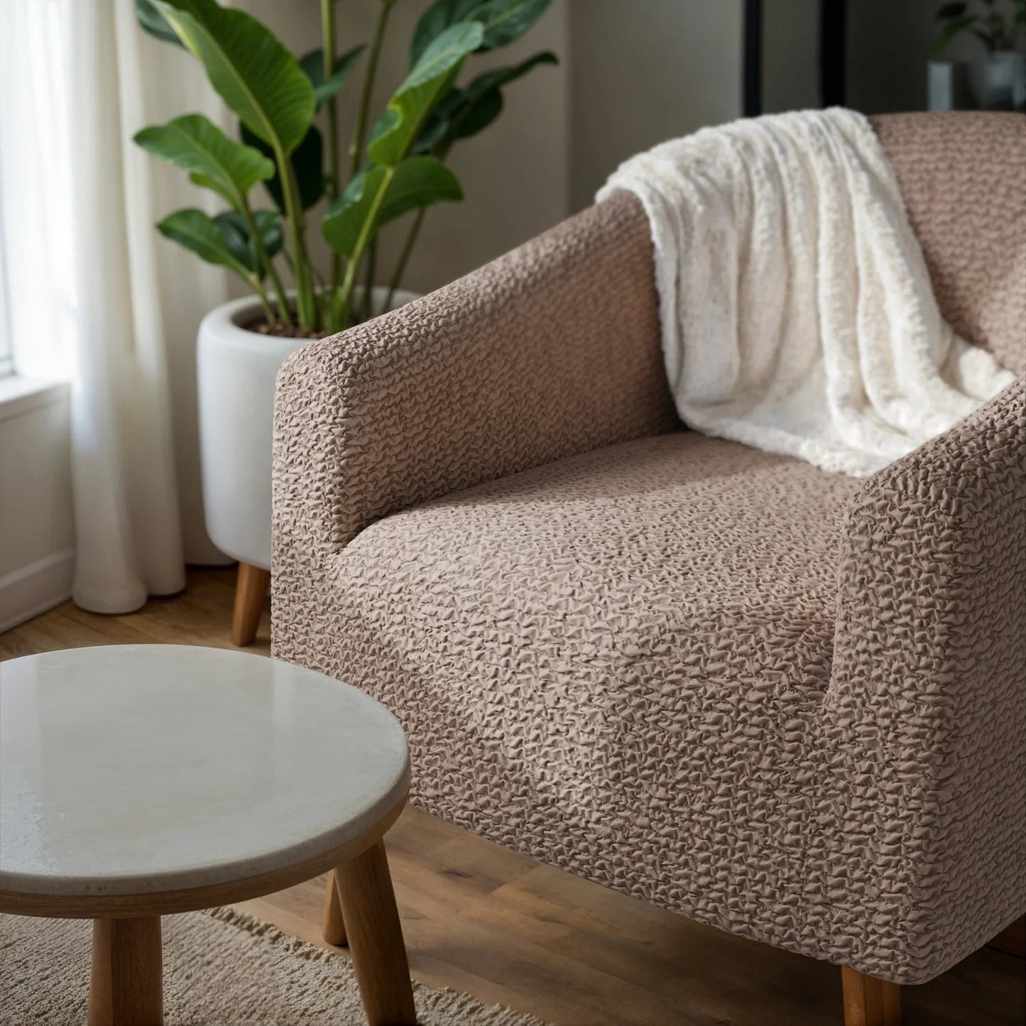 Premium Microfiber Barrel Chair Slipcover for All Genders - Lexians