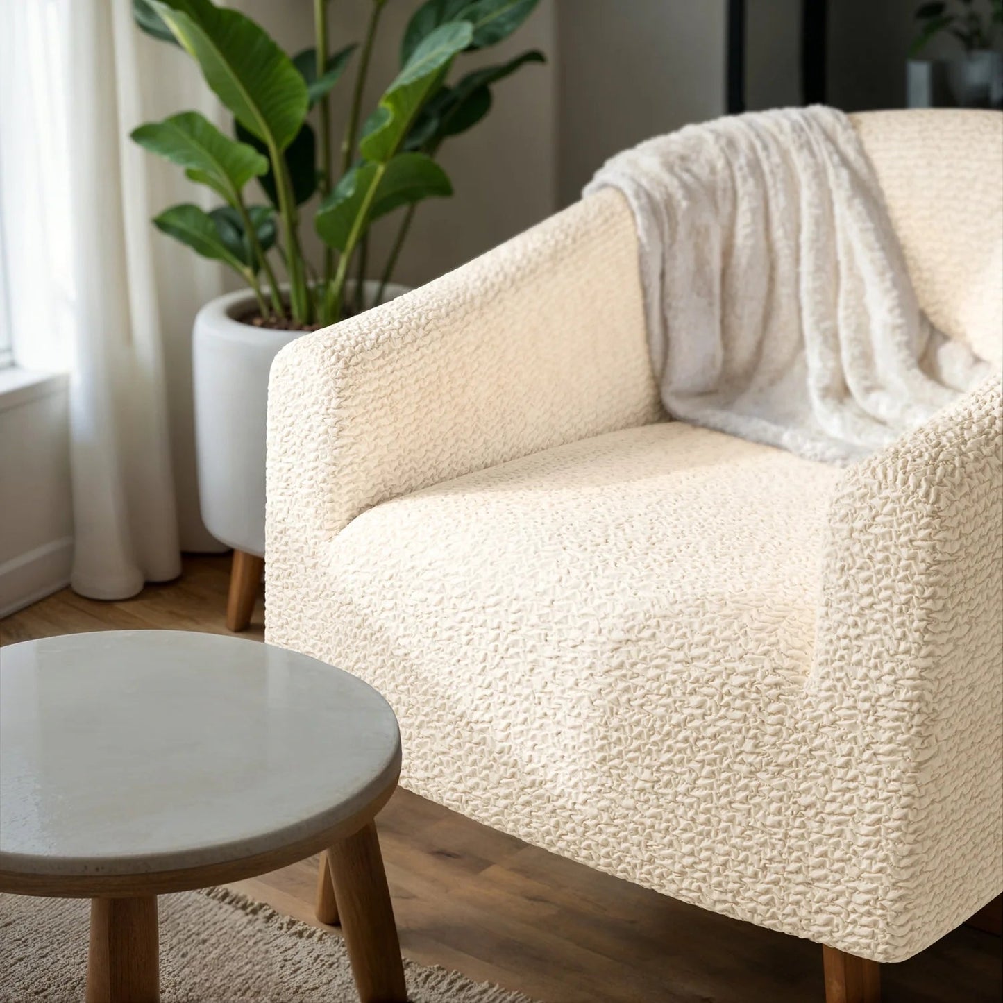 Premium Microfiber Barrel Chair Slipcover for All Genders - Lexians