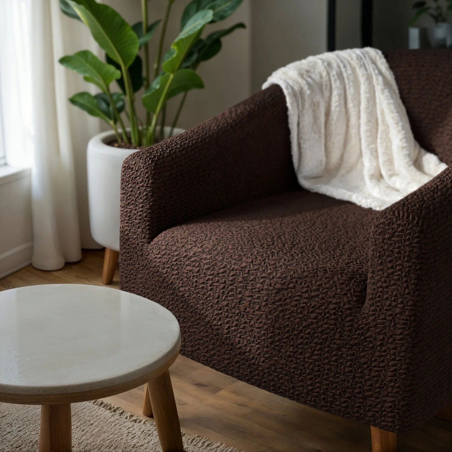 Premium Microfiber Barrel Chair Slipcover for All Genders - Lexians