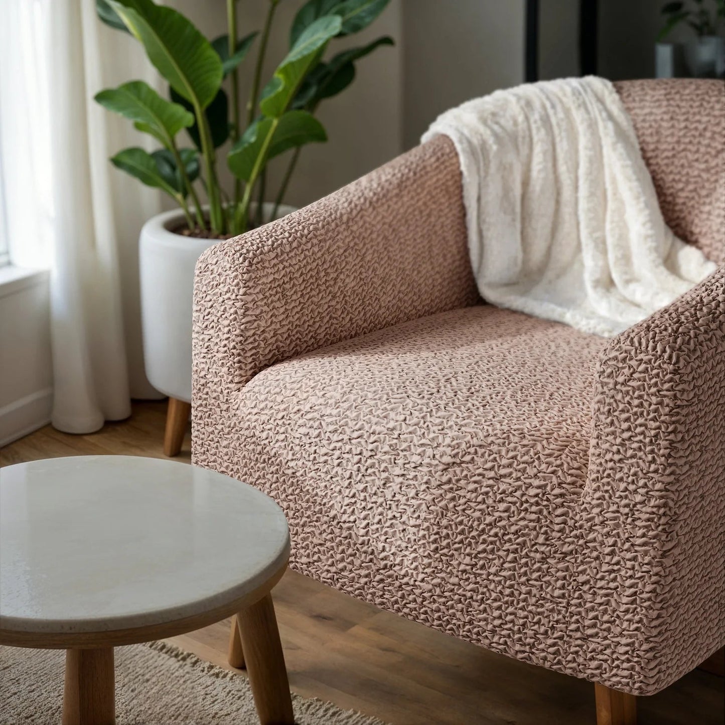 Premium Microfiber Barrel Chair Slipcover for All Genders - Lexians